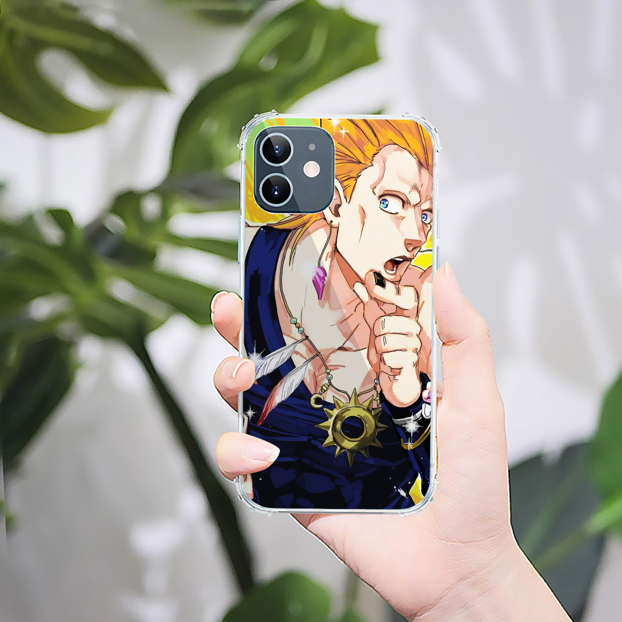 （画像用） ジョジョの奇妙な冒険 JoJo's Bizarre Adventure 【iPhone 12シリーズ対応】透明スマホケース（クリアソフトケース）